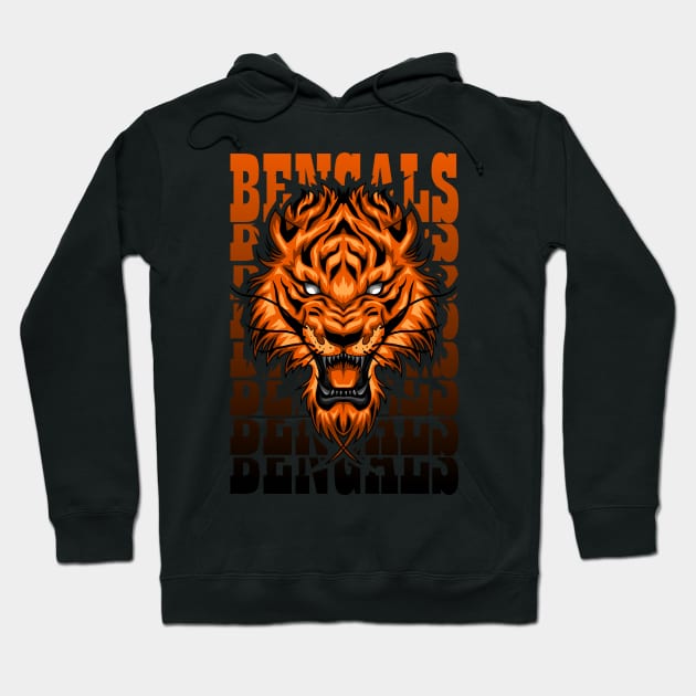 Cincinnati Bengals Hoodie by SHINIGAMII